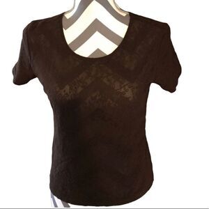 Gap Brown Short Sleeved Top Small
